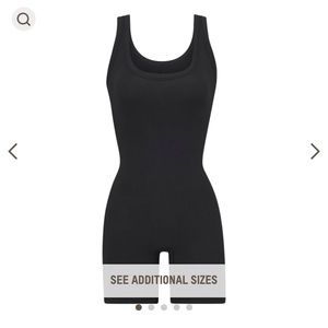 Skims cotton rib onesie, soot size small